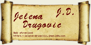 Jelena Drugović vizit kartica